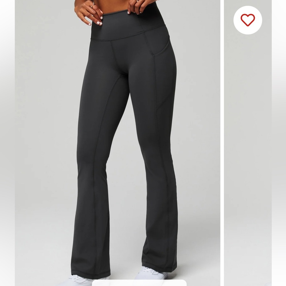 Oasis PureLuxe High-Waisted Pocket Kick Flare XXS Onxy Grey
